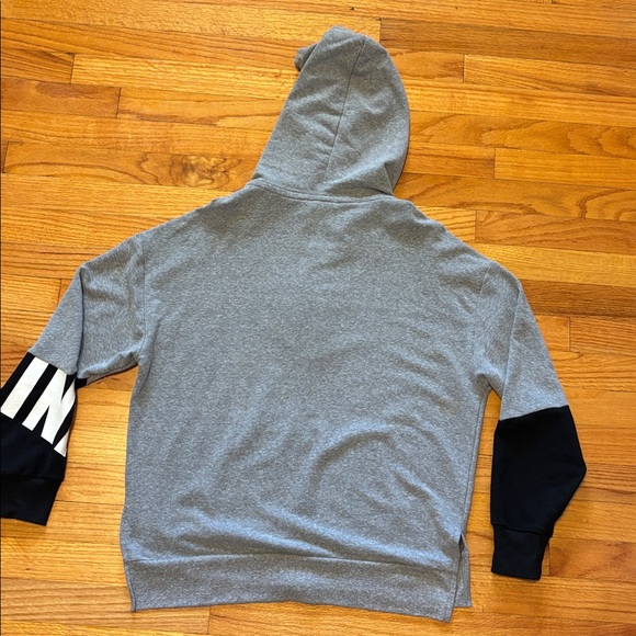 Victoria's Secret PINK Gray Hoodie Colorblock Small FREE SHIPPING - Picture 8 of 8